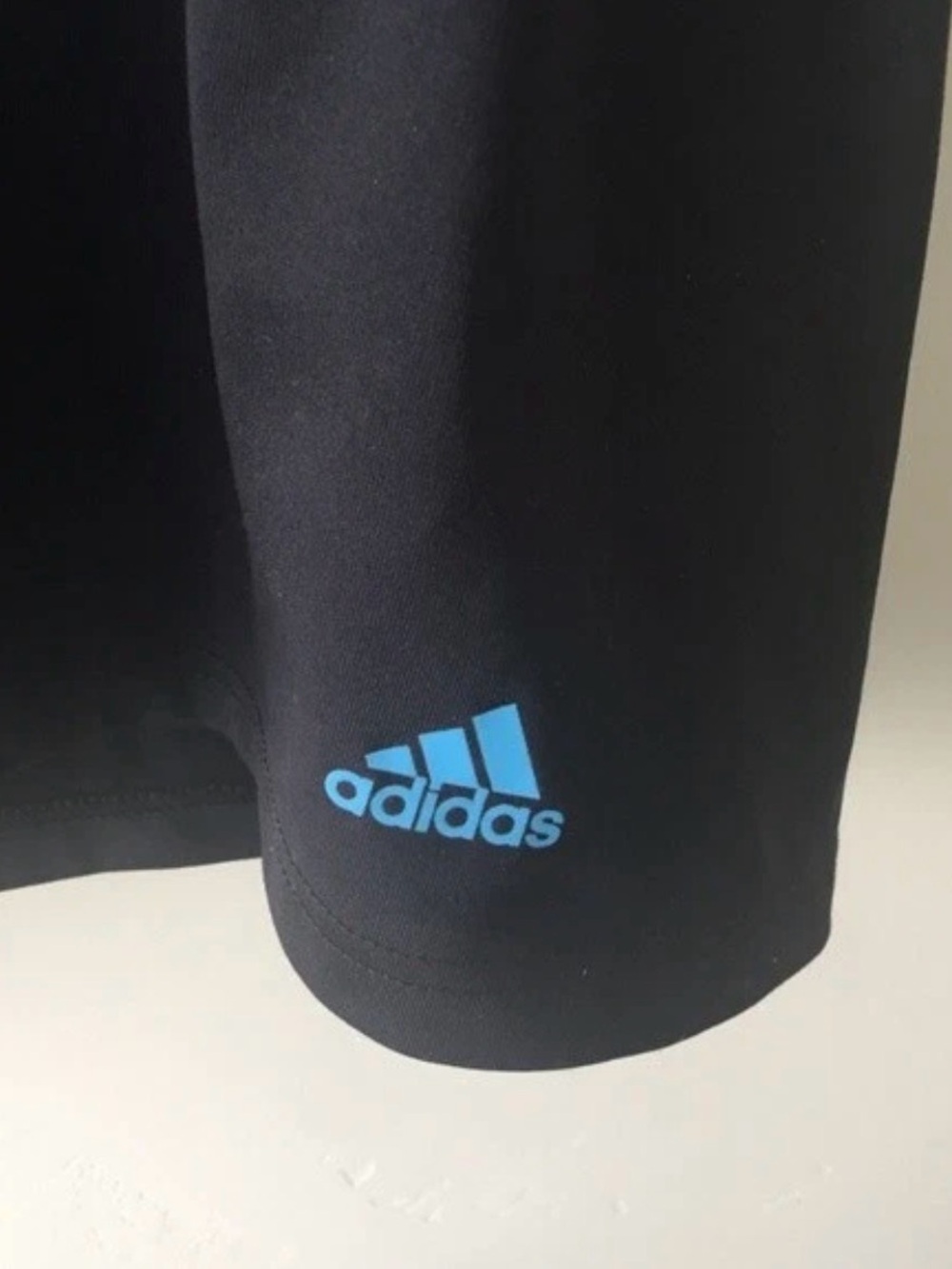 adidas Black & Light Blue Athletic Skort with Blue Logo and Built In Shorts - Picture 5 of 7